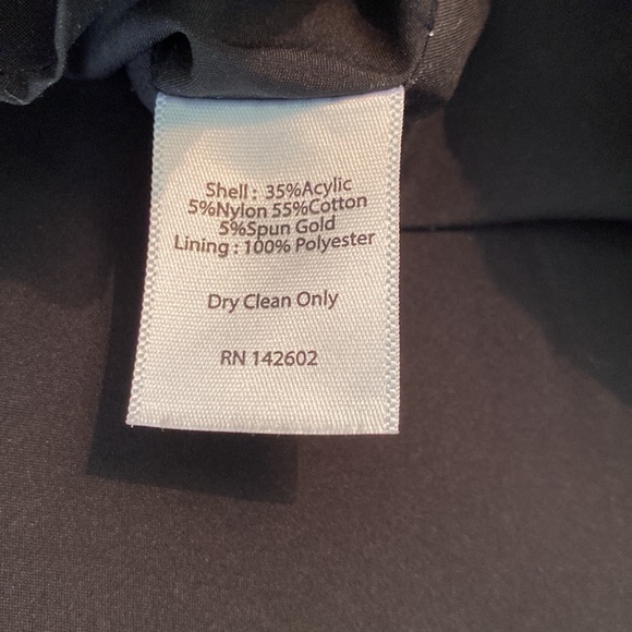 Sail to Sable Metallic Silver Tweed Striped Fringe Top - S - Picture 12 of 13